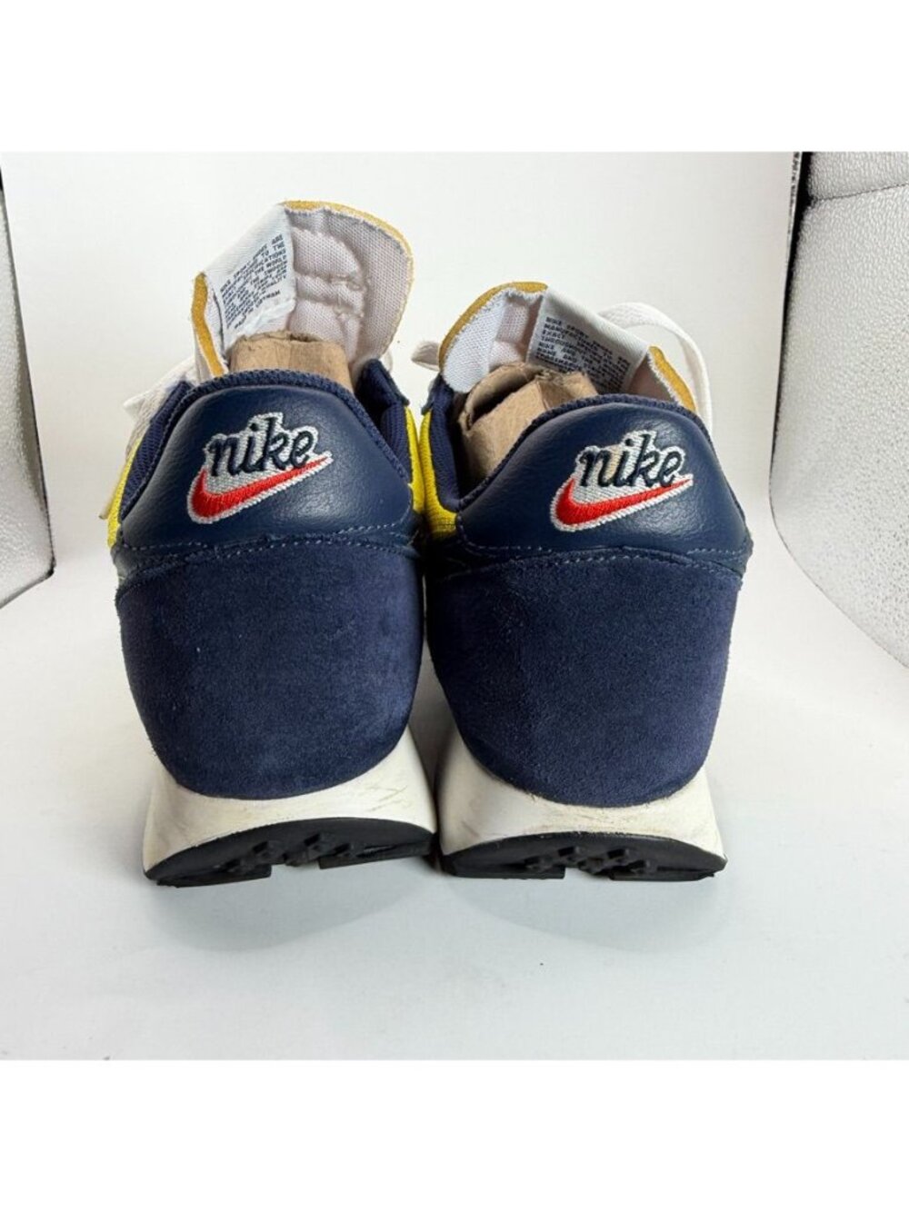 Nike Daybreak Retro Shoes Yellow & Navy US 10.5 Mesh & Suede Mens Sneakers - Picture 5 of 9